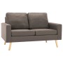 Taupe Gray Fabric 2-Piece Sofa Set by , Sofas - Ref: Foro24-3056622, Price: 444,99 €, Discount: %