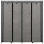 Armario con 4 compartimentos gris 175x45x170 cm de vidaXL, Armarios roperos - Ref: Foro24-282448, Precio: 50,92 €, Descuento: %