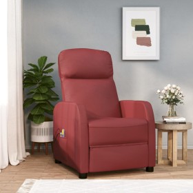 Red synthetic leather electric massage chair by , Electric massage chairs - Ref: Foro24-3073745, Price: 165,99 €, Discount: %