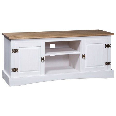 Corona Range TV-Schrank aus weißem mexikanischem Kiefernholz, 120 x 40 x 52 cm von vidaXL, TV-Möbel - Ref: Foro24-282632, Pre...