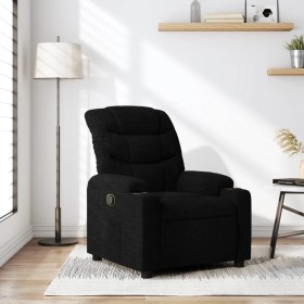 Sillón reclinable de tela negro de , Sillones - Ref: Foro24-374149, Precio: 224,36 €, Descuento: %