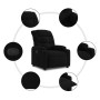 Sillón reclinable de tela negro de , Sillones - Ref: Foro24-374149, Precio: 224,36 €, Descuento: %