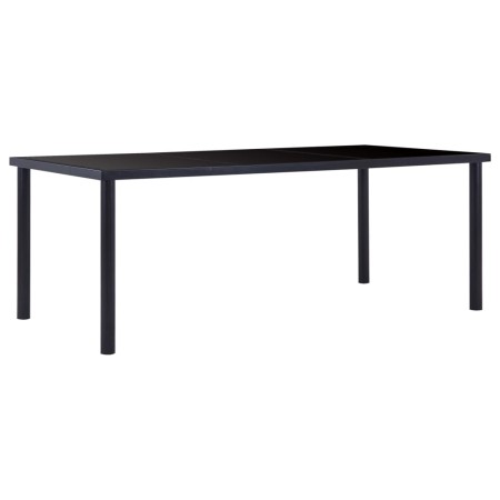 Black tempered glass dining table 200x100x75 cm by vidaXL, Kitchen and dining tables - Ref: Foro24-281856, Price: 218,55 €, D...