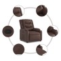 Brown Faux Leather Recliner by , Armchairs - Ref: Foro24-374121, Price: 224,29 €, Discount: %