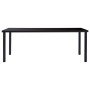 Black tempered glass dining table 200x100x75 cm by vidaXL, Kitchen and dining tables - Ref: Foro24-281856, Price: 218,55 €, D...