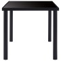 Black tempered glass dining table 200x100x75 cm by vidaXL, Kitchen and dining tables - Ref: Foro24-281856, Price: 218,55 €, D...