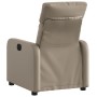 Sillón reclinable de cuero sintético color capuchino de , Sillones - Ref: Foro24-374189, Precio: 211,27 €, Descuento: %