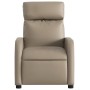 Sillón reclinable de cuero sintético color capuchino de , Sillones - Ref: Foro24-374189, Precio: 211,27 €, Descuento: %