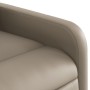 Sillón reclinable de cuero sintético color capuchino de , Sillones - Ref: Foro24-374189, Precio: 211,27 €, Descuento: %