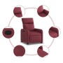 Sillón reclinable de tela rojo tinto de , Sillones - Ref: Foro24-374168, Precio: 203,85 €, Descuento: %