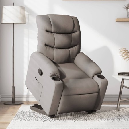 Liftable recliner taupe gray fabric by , Armchairs - Ref: Foro24-3206652, Price: 394,99 €, Discount: %