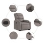 Liftable recliner taupe gray fabric by , Armchairs - Ref: Foro24-3206652, Price: 394,99 €, Discount: %