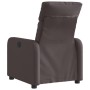 Sillón reclinable eléctrico tela marrón oscuro de , Sillones - Ref: Foro24-3206686, Precio: 235,14 €, Descuento: %