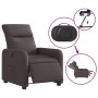 Sillón reclinable eléctrico tela marrón oscuro de , Sillones - Ref: Foro24-3206686, Precio: 235,14 €, Descuento: %