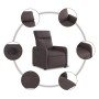 Sillón reclinable eléctrico tela marrón oscuro de , Sillones - Ref: Foro24-3206686, Precio: 235,14 €, Descuento: %