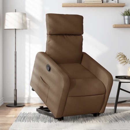 Brown Fabric Liftable Recliner by , Armchairs - Ref: Foro24-3206703, Price: 264,18 €, Discount: %