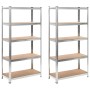 MDF shelves 2 units 90x40x180 cm by vidaXL, Industrial shelving - Ref: Foro24-144812, Price: 90,27 €, Discount: %