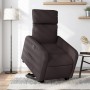 Sillón eléctrico reclinable elevable de tela marrón oscuro de , Sillones - Ref: Foro24-3206722, Precio: 294,34 €, Descuento: %