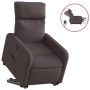 Sillón eléctrico reclinable elevable de tela marrón oscuro de , Sillones - Ref: Foro24-3206722, Precio: 294,34 €, Descuento: %