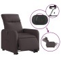 Sillón eléctrico reclinable elevable de tela marrón oscuro de , Sillones - Ref: Foro24-3206722, Precio: 294,34 €, Descuento: %