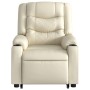 Sillón reclinable de masaje de pie cuero artificial color crema de , Sillones - Ref: Foro24-3206556, Precio: 339,05 €, Descue...