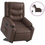 Sillón reclinable elevable eléctrico de cuero sintético marrón de , Sillones - Ref: Foro24-3206561, Precio: 355,57 €, Descuen...