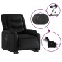 Sillón de masaje elevable eléctrico cuero sintético negro de , Sillones - Ref: Foro24-3206563, Precio: 343,22 €, Descuento: %