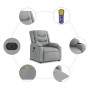 Liftable reclining electric massage chair light gray fabric by , Armchairs - Ref: Foro24-3206582, Price: 368,99 €, Discount: %