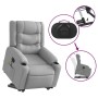 Liftable reclining electric massage chair light gray fabric by , Armchairs - Ref: Foro24-3206582, Price: 368,99 €, Discount: %