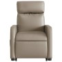 Sillón reclinable elevable cuero artificial color capuchino de , Sillones - Ref: Foro24-3206755, Precio: 263,02 €, Descuento: %