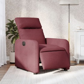 Sillón reclinable eléctrico tela rojo tinto de , Sillones - Ref: Foro24-3206684, Precio: 235,28 €, Descuento: %