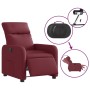 Sillón reclinable eléctrico tela rojo tinto de , Sillones - Ref: Foro24-3206684, Precio: 243,56 €, Descuento: %