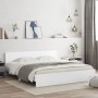 White bed frame with headboard 180x200 cm by , Beds and slatted bases - Ref: Foro24-3207462, Price: 163,65 €, Discount: %