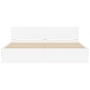 White bed frame with headboard 180x200 cm by , Beds and slatted bases - Ref: Foro24-3207462, Price: 163,65 €, Discount: %