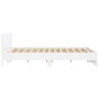 White bed frame with headboard 180x200 cm by , Beds and slatted bases - Ref: Foro24-3207462, Price: 163,65 €, Discount: %