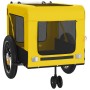 Trailer bicycle pets iron Oxford cloth yellow black by , pet strollers - Ref: Foro24-93931, Price: 85,39 €, Discount: %