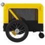 Trailer bicycle pets iron Oxford cloth yellow black by , pet strollers - Ref: Foro24-93931, Price: 85,39 €, Discount: %