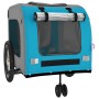 Pet Bicycle Trailer Iron Oxford Cloth Blue Gray by , pet strollers - Ref: Foro24-93862, Price: 128,56 €, Discount: %