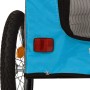 Pet Bicycle Trailer Iron Oxford Cloth Blue Gray by , pet strollers - Ref: Foro24-93862, Price: 128,56 €, Discount: %