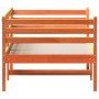 Sofá cama de madera maciza de pino marrón cera 100x200 cm de , Camas y somieres - Ref: Foro24-842877, Precio: 118,75 €, Descu...