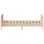 Bed frame with headboard solid pine wood 90x200 cm by , Beds and slatted bases - Ref: Foro24-842566, Price: 91,40 €, Discount: %