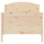 Estructura de cama con cabecero madera maciza pino 90x190 cm de , Camas y somieres - Ref: Foro24-842570, Precio: 88,28 €, Des...