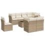 Set de sofás de jardín 9 pzas con cojines ratán sintético beige de , Conjuntos de jardín - Ref: Foro24-3217938, Precio: 706,2...