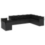 Set de sofás de jardín 10 pzas cojines ratán sintético negro de , Conjuntos de jardín - Ref: Foro24-3217855, Precio: 621,58 €...