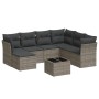 Set mit 8 Gartensofas und Kissen synthetisches Rattangrau von , Gartensets - Ref: Foro24-3218000, Preis: 503,06 €, Rabatt: %