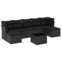 8-piece garden sofa set with black synthetic rattan cushions by , Garden sets - Ref: Foro24-3218035, Price: 468,92 €, Discoun...