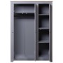 Armario 3 puertas madera pino Panamá Range gris 118x50x171,5cm de vidaXL, Armarios roperos - Ref: Foro24-282662, Precio: 509,...