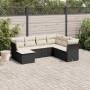 7-piece garden dining set with black synthetic rattan cushions by , Garden sets - Ref: Foro24-3217986, Price: 452,76 €, Disco...