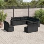 Garden sofa set 11 pieces and black synthetic rattan cushions by , Garden sets - Ref: Foro24-3219115, Price: 635,81 €, Discou...