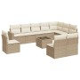 Set de sofás de jardín 11pzas con cojines ratán sintético beige de , Conjuntos de jardín - Ref: Foro24-3219108, Precio: 805,0...